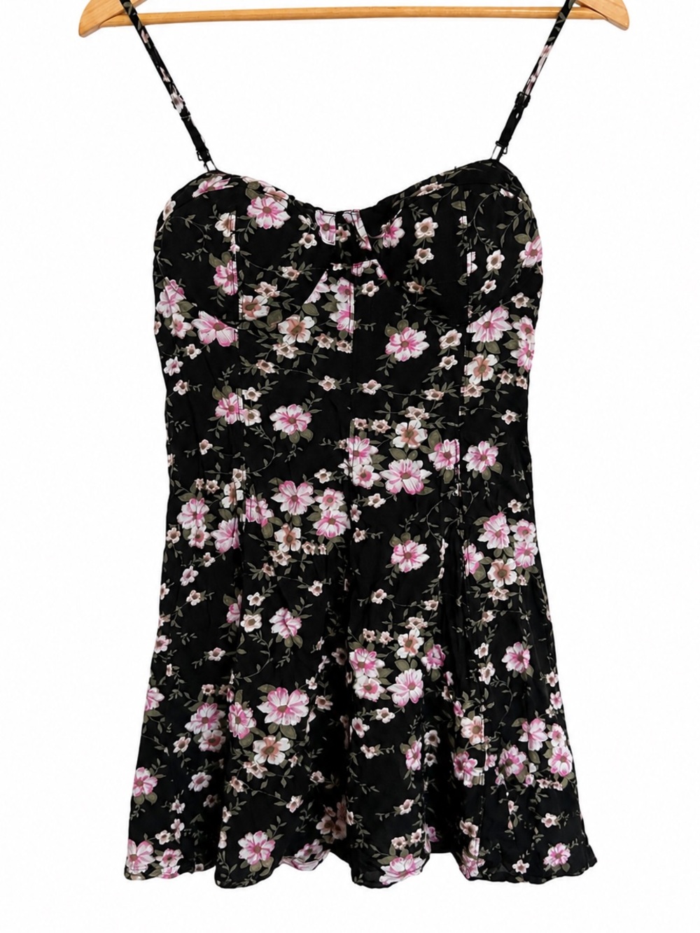 American Eagle Floral Corset
Mini Dress Sweetheart Removable Straps Y2K Large